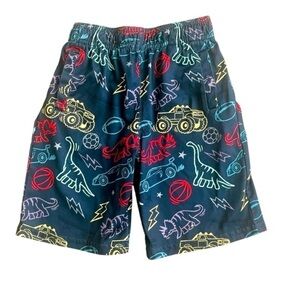 Garanimals casual play/swimwear pull-on shorts dinosaur car pattern black Boy5T